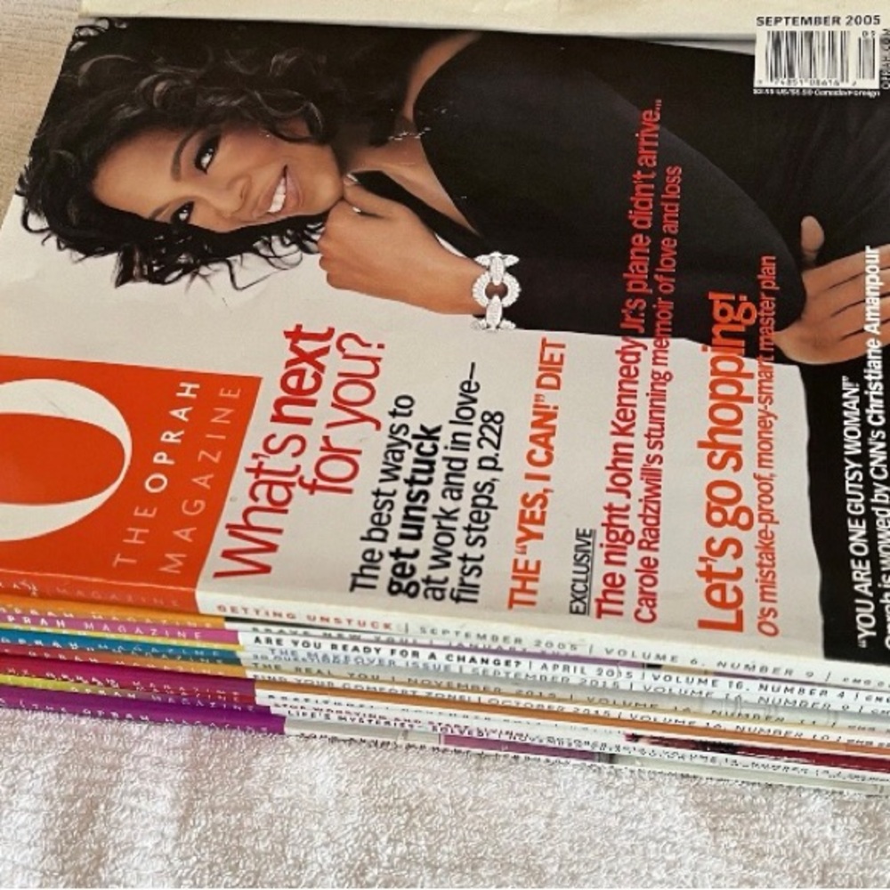 Oprah Lot of 12 Oprah Magazines: 2005,2013,2014,2015 Great Condition